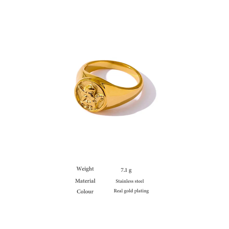 Golden Angel Ring