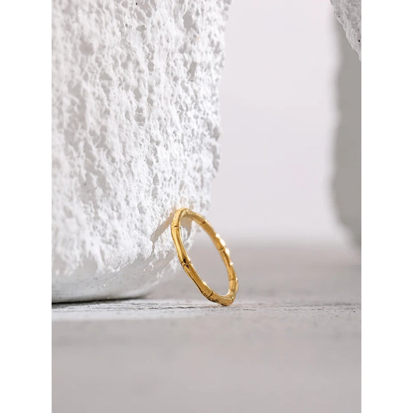 Golden Bamboo Ring