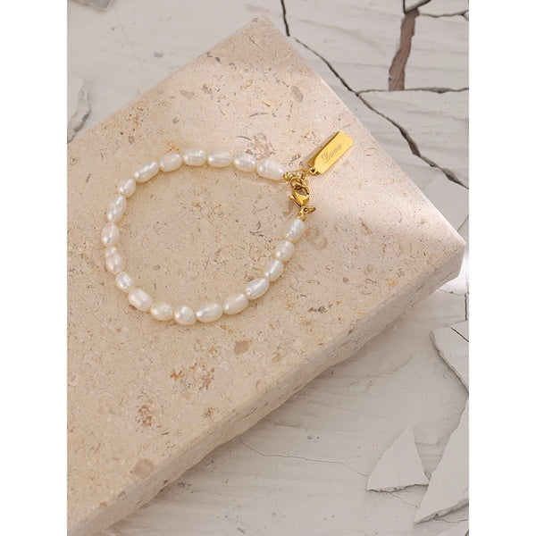 Natural Pearl Chain Bracelet