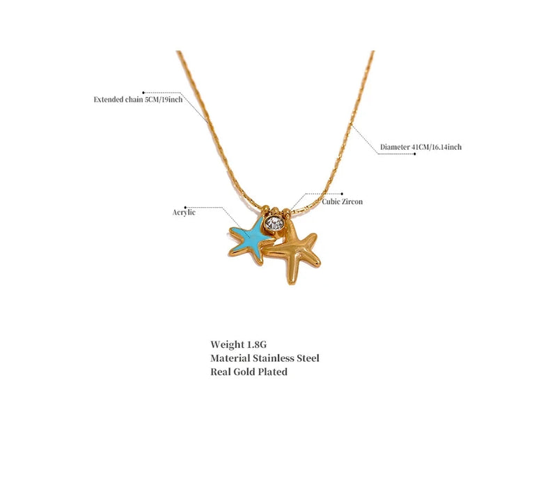 Summer Starfish Necklace