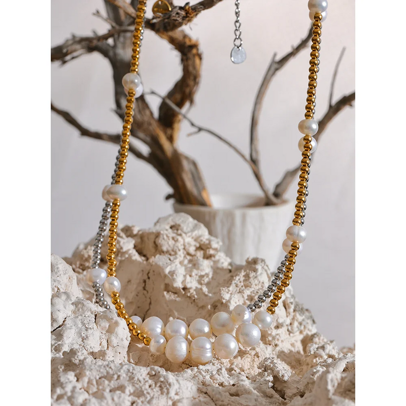 Natural Pearl Chain Necklace