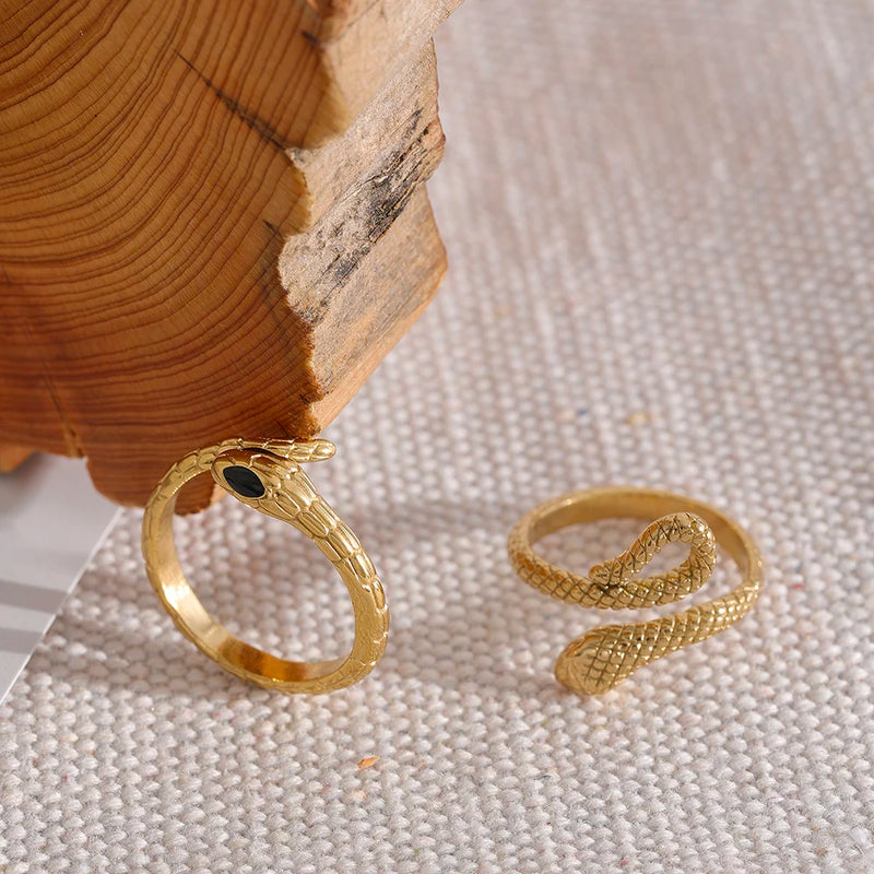 Golden Snake Ring