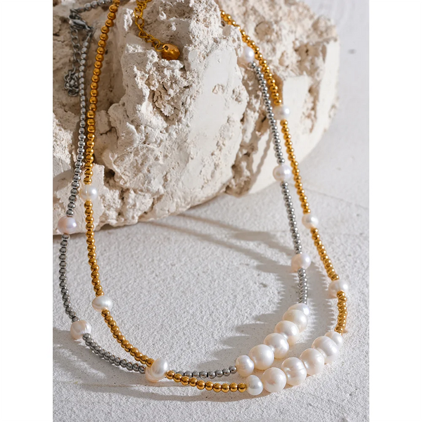 Natural Pearl Chain Necklace