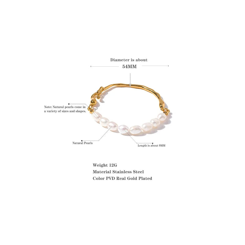 Natural Freshwater Pearls Bracelet