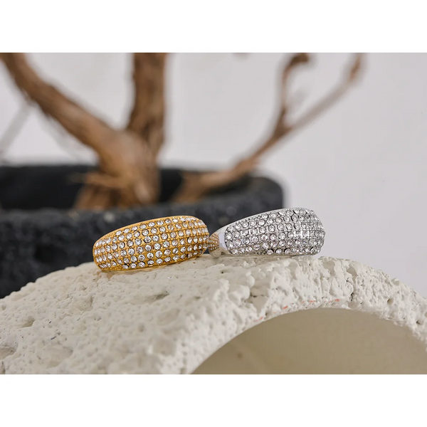 Cubic Zirconia Pave Ring