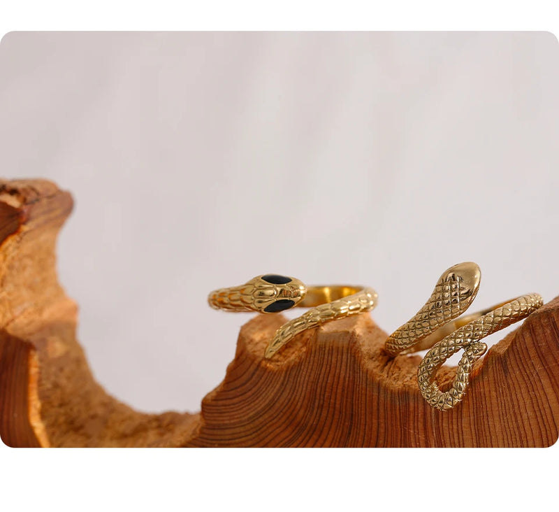 Golden Snake Ring