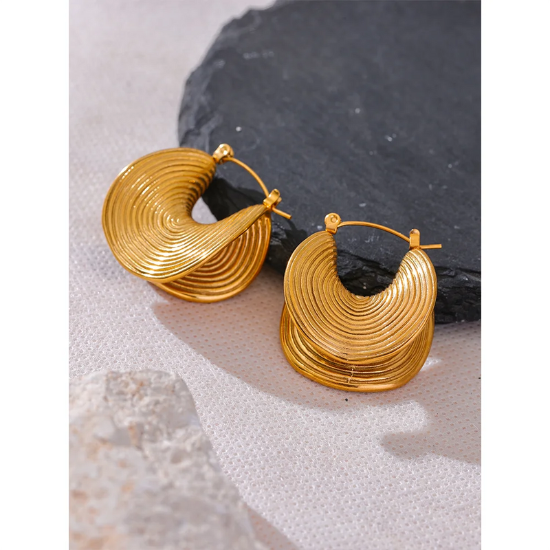 Stylish Geometric Hoop Earrings