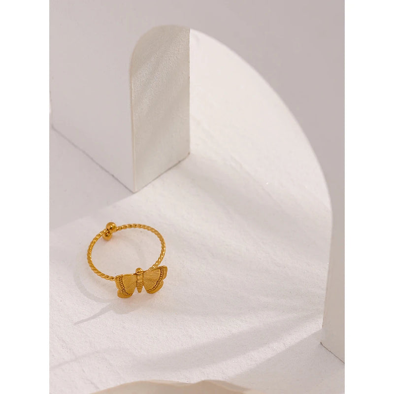 The Butterfly's Embrace: An Adjustable Open Ring