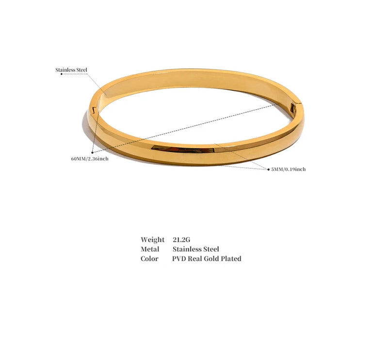 Round Smooth Bracelet Bangle