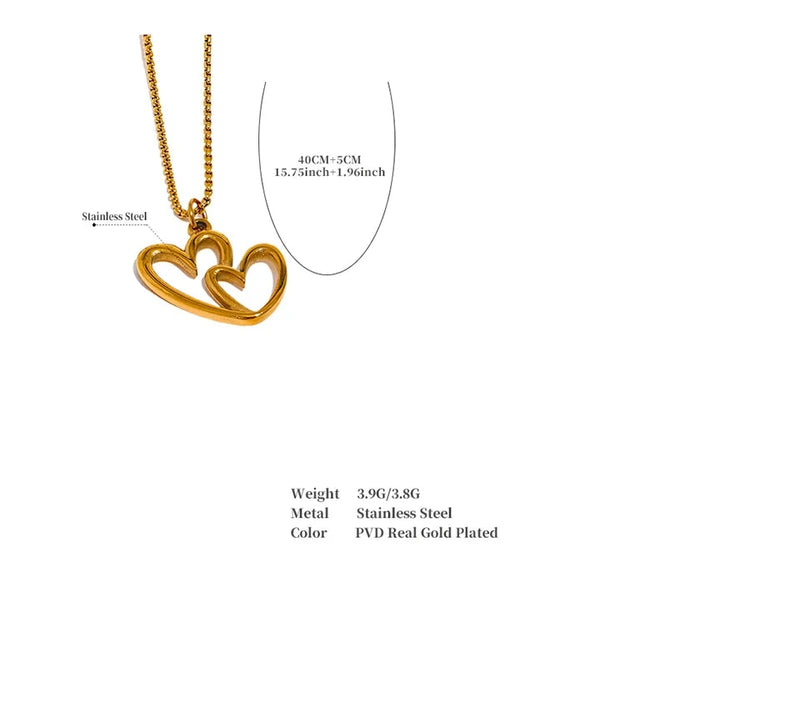 Hollow Heart Necklace