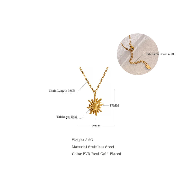 Solar Flare: A Casting Sun Necklace